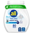 all Free Clear Mighty Pacs Laundry Detergent 80 Count