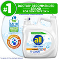 all Free Clear Oxi Liquid Laundry Detergent Unscented 141 fl oz 79 Loads