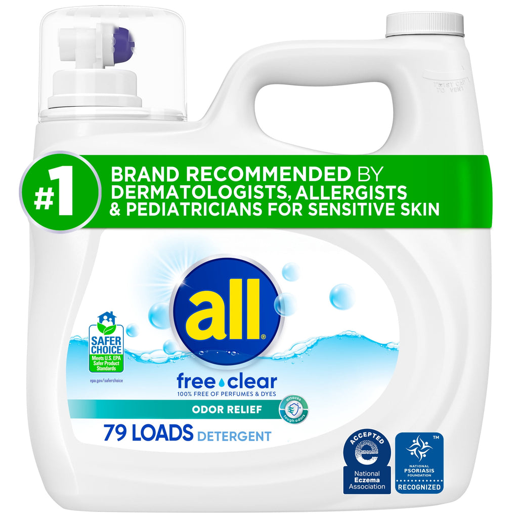 all Free Clear Odor Relief Liquid Laundry Detergent 118 fl oz 79 Loads