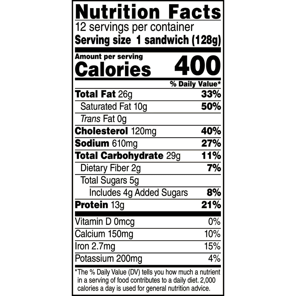 Jimmy Dean Sausage Egg & Cheese Croissant Frozen Sandwich 54 Oz 12 Count