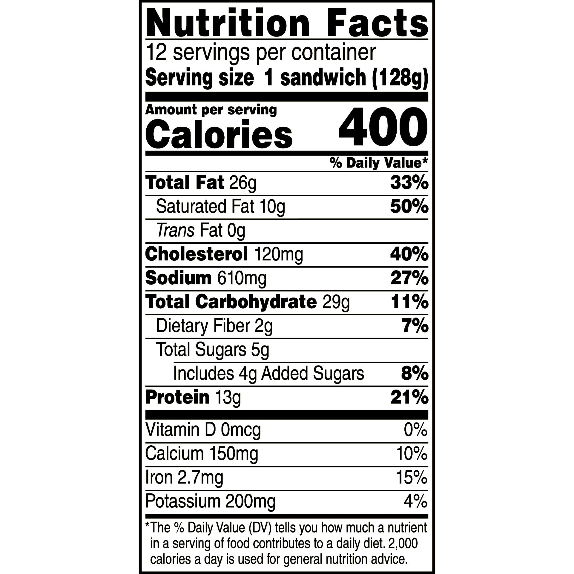 Jimmy Dean Sausage Egg & Cheese Croissant Frozen Sandwich 54 Oz 12 Count