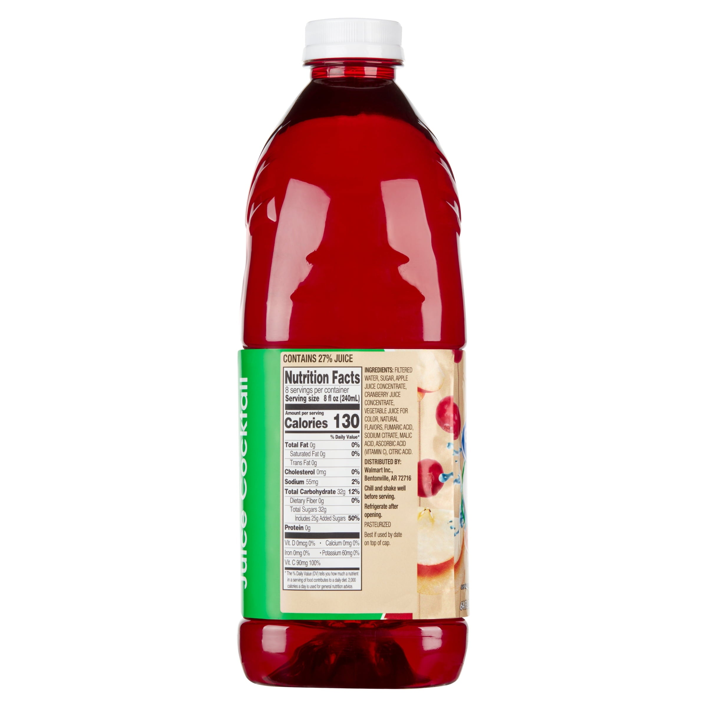 Great Value Cranberry Apple Juice Cocktail 64 fl oz