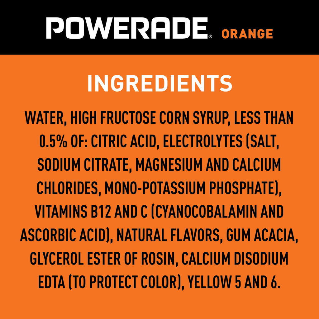 Powerade Orange Electrolyte Sports Drink 28 fl oz Bottle