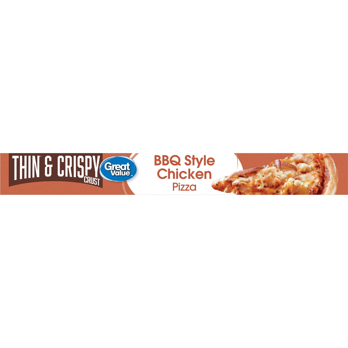 Great Value Thin Crust BBQ Chicken Frozen Pizza 18.1 Oz