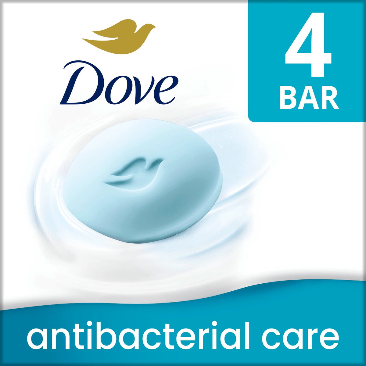 Dove Care & Protect Antibacterial Beauty Bar Soap Moisturizing 3.75 oz 4 Bars