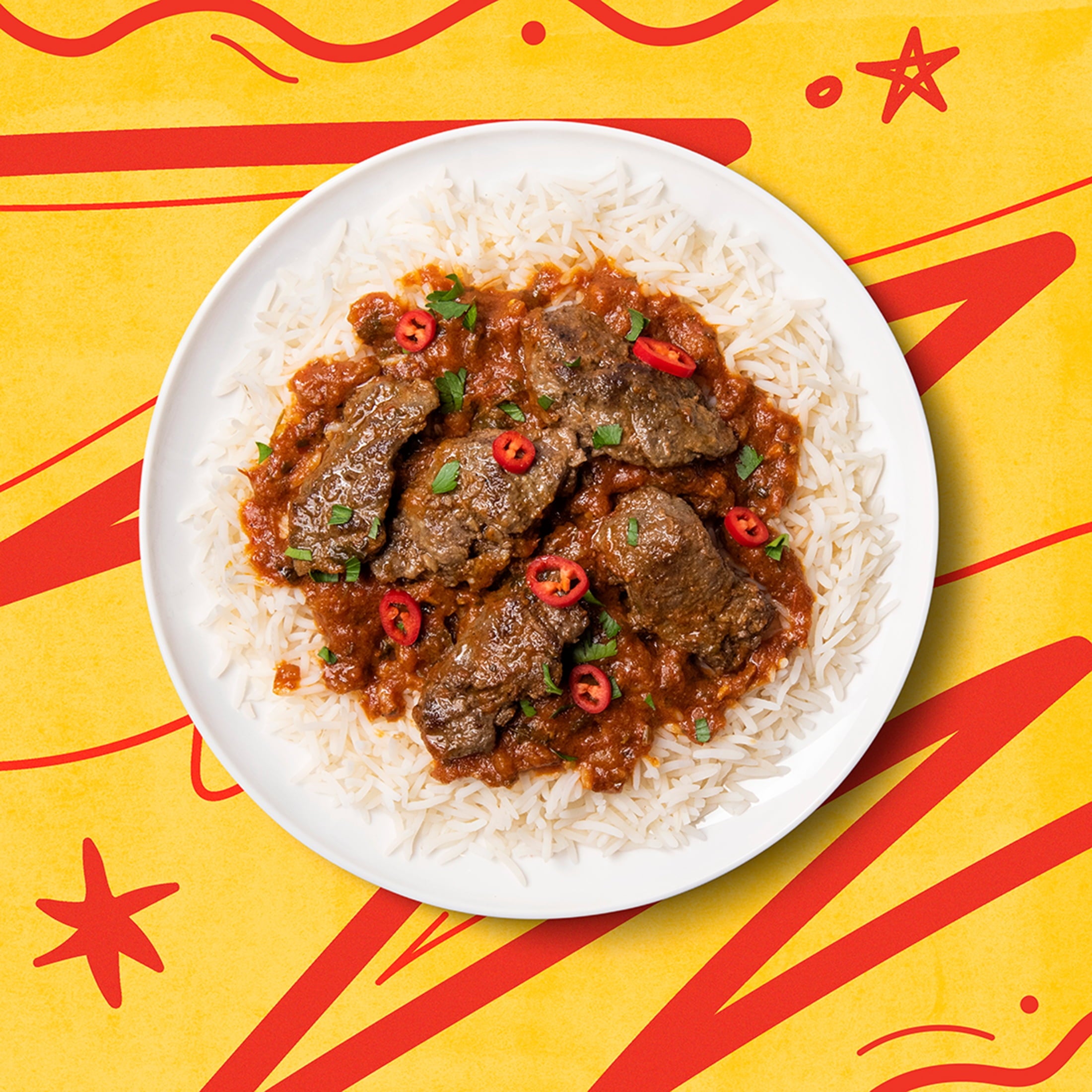 Chef Bombay Beef Vindaloo with Basmati Rice Frozen Meal 10 Oz