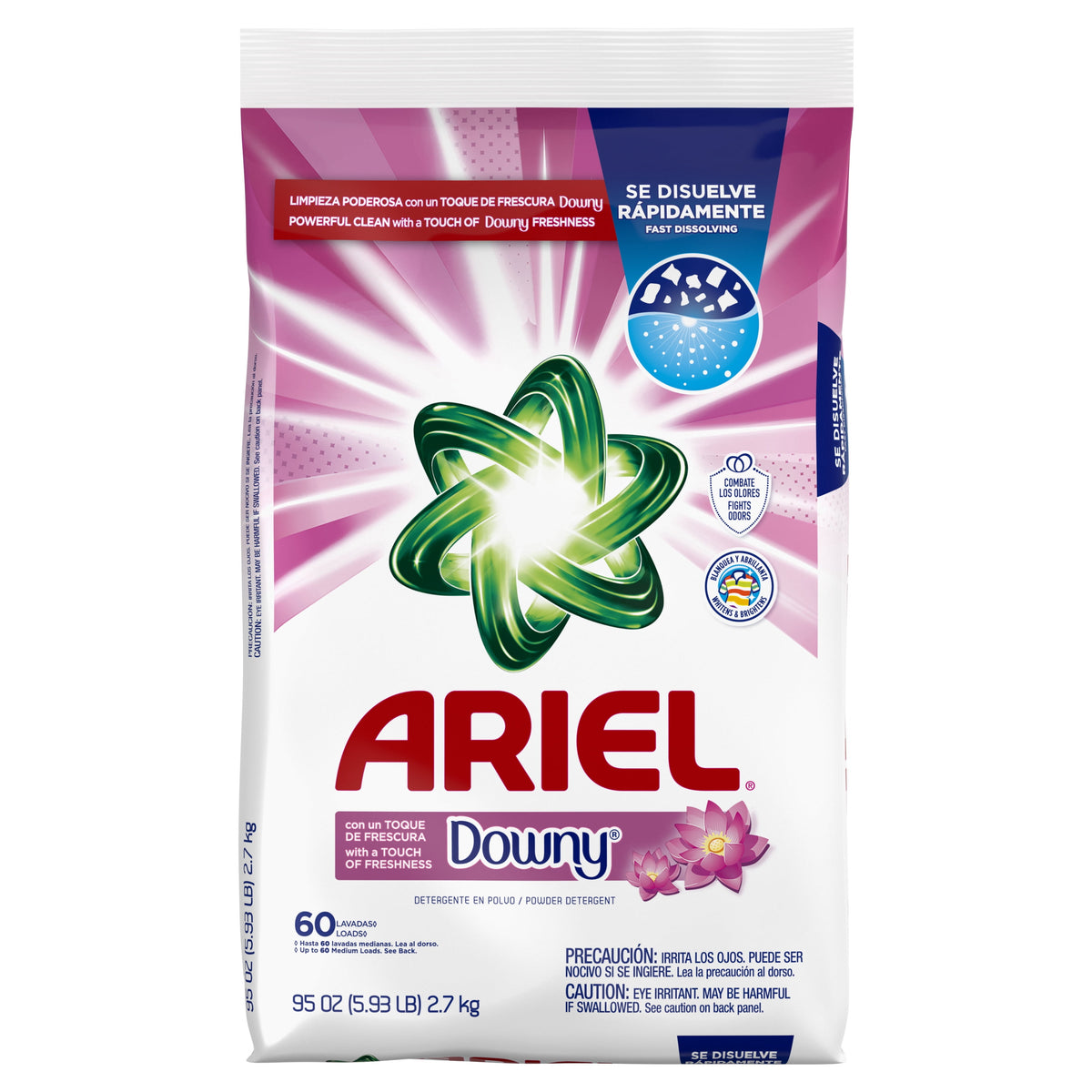 Ariel Ultra Oxi Powder Laundry Detergent April Fresh 95 oz 60 Loads
