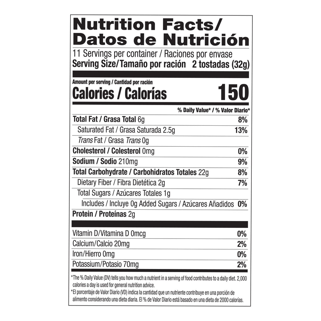 Yellow Tostadas Caseras 12.8 Oz 22 Count Guerrero