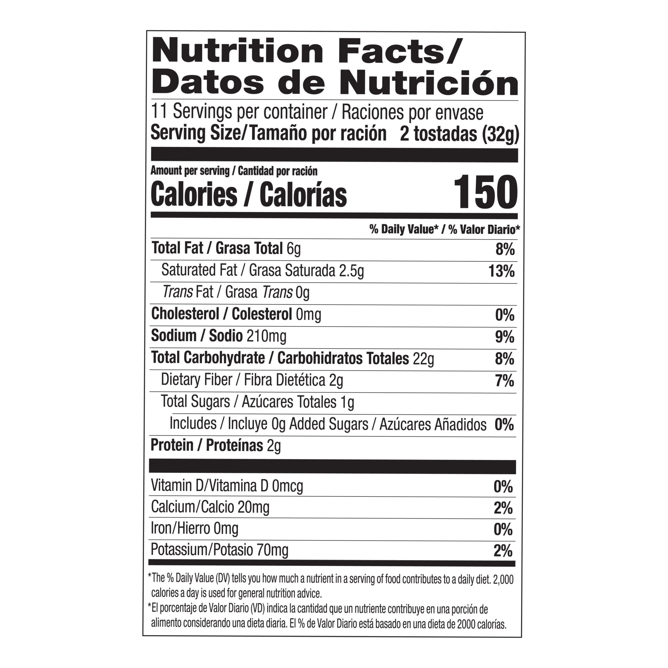 Yellow Tostadas Caseras 12.8 Oz 22 Count Guerrero