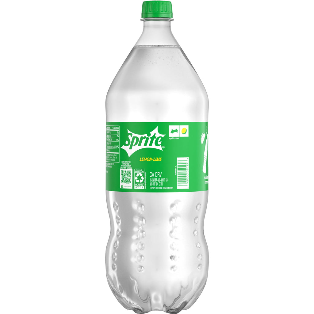 Sprite Lemon-Lime Caffeine Free Soda Pop Bottle 2 Liters