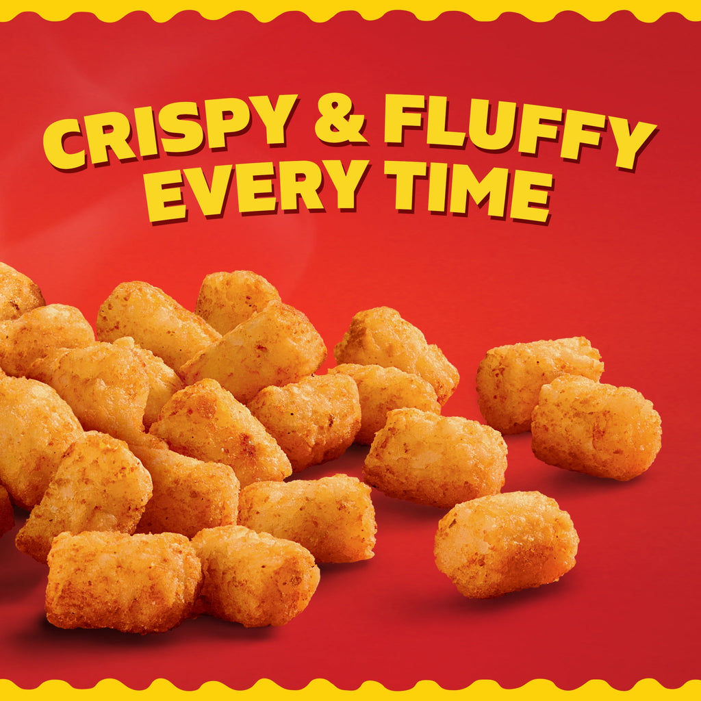 Ore-Ida Crispy Tater Tots Seasoned Shredded Frozen Potatoes 32 Oz