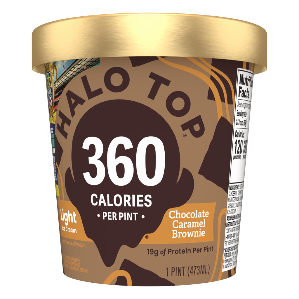Halo Top Chocolate Caramel Brownie Light Ice Cream 16 Fl Oz