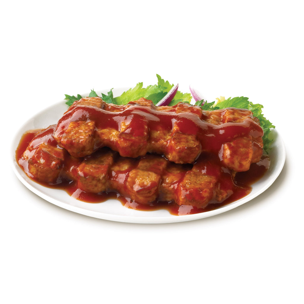 On-Cor BBQ Sauce & Boneless Rib Shaped Patties Frozen Meal 26 Oz