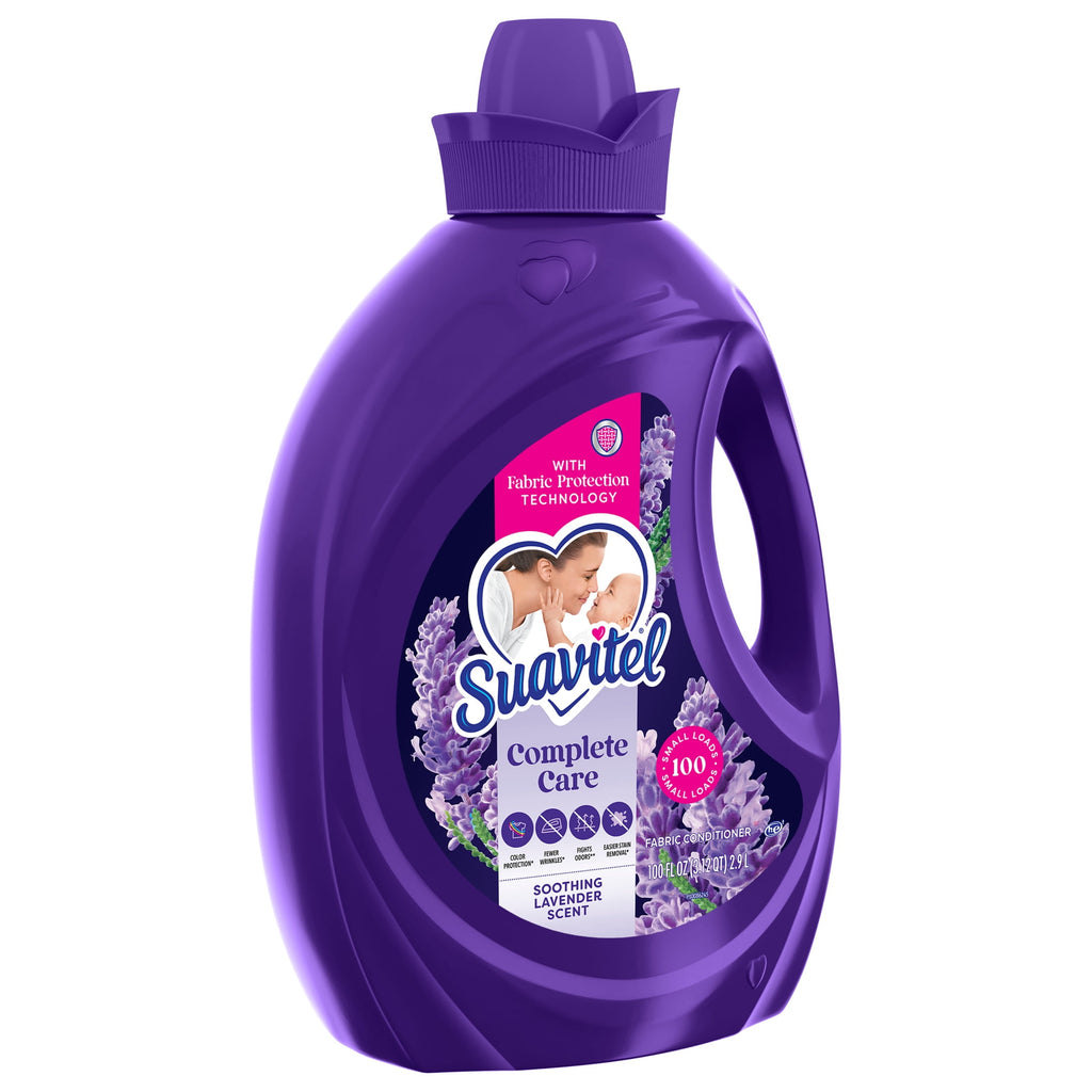 Suavitel Complete Liquid Fabric Softener Soothing Lavender Scent 100 fl oz