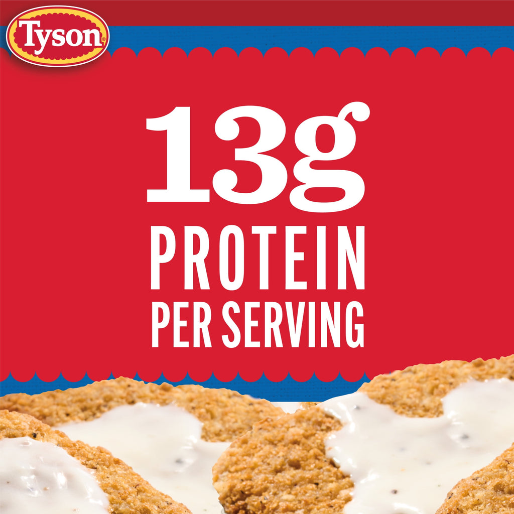 Tyson Country Fried Steaks with Gravy Mix Frozen 22.75 Oz 13g Protein