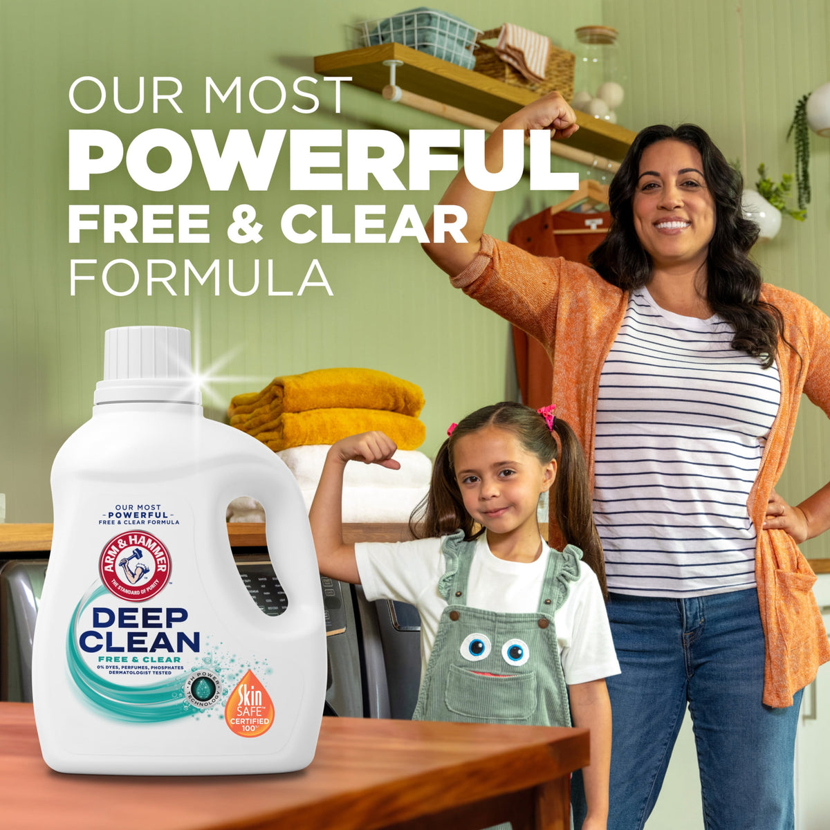ARM & HAMMER Deep Clean Free & Clear Liquid Laundry Detergent 75 fl oz 50 Loads
