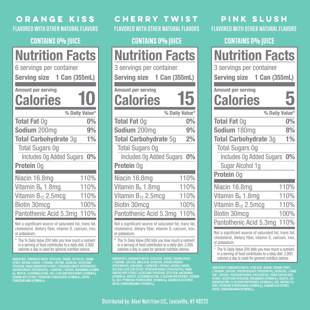 Alani Nu Sugar Free Variety Pack Energy Drink 12 fl oz 12 Pack Cans