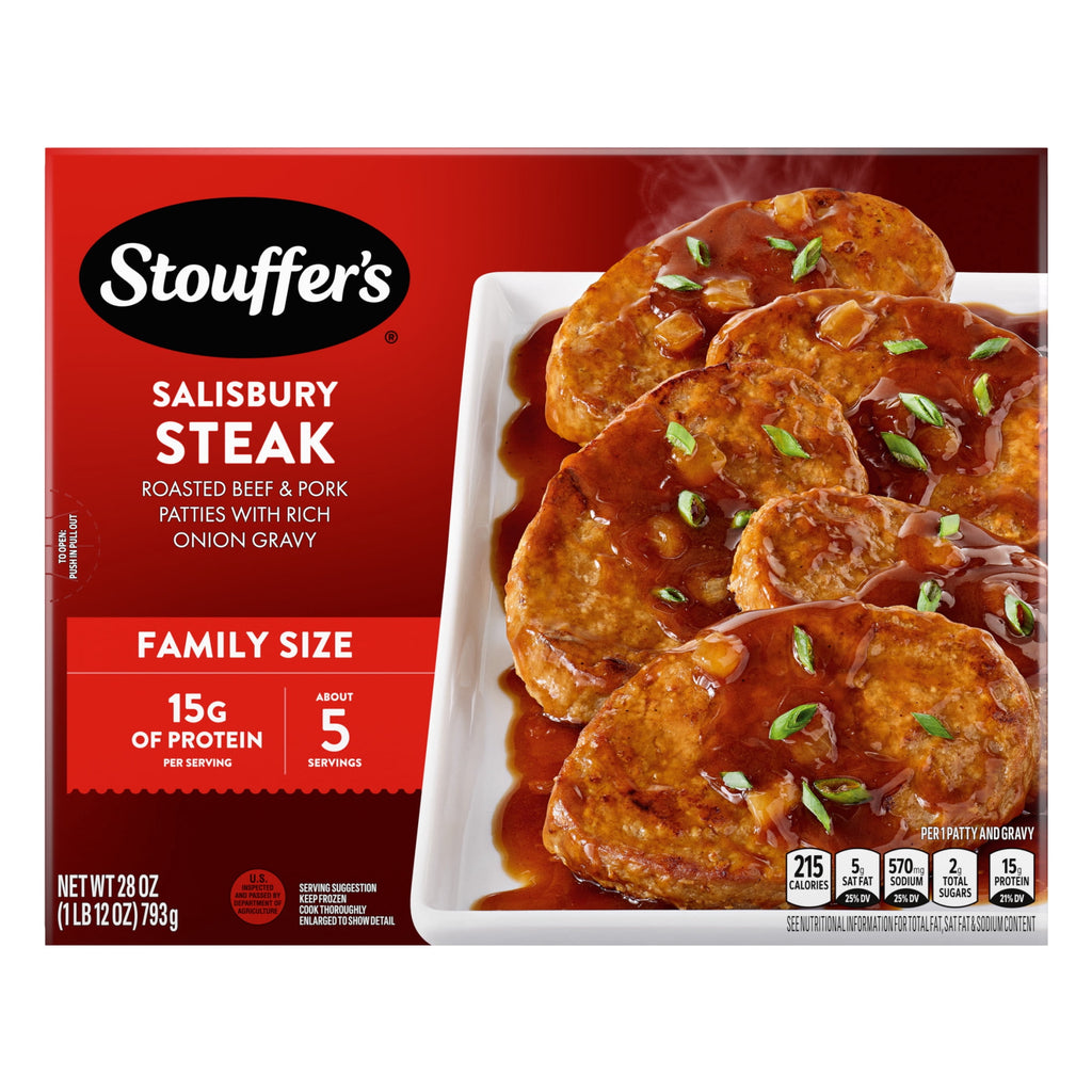 Stouffer's Salisbury Steak Family Size Frozen Dinner 28 Oz