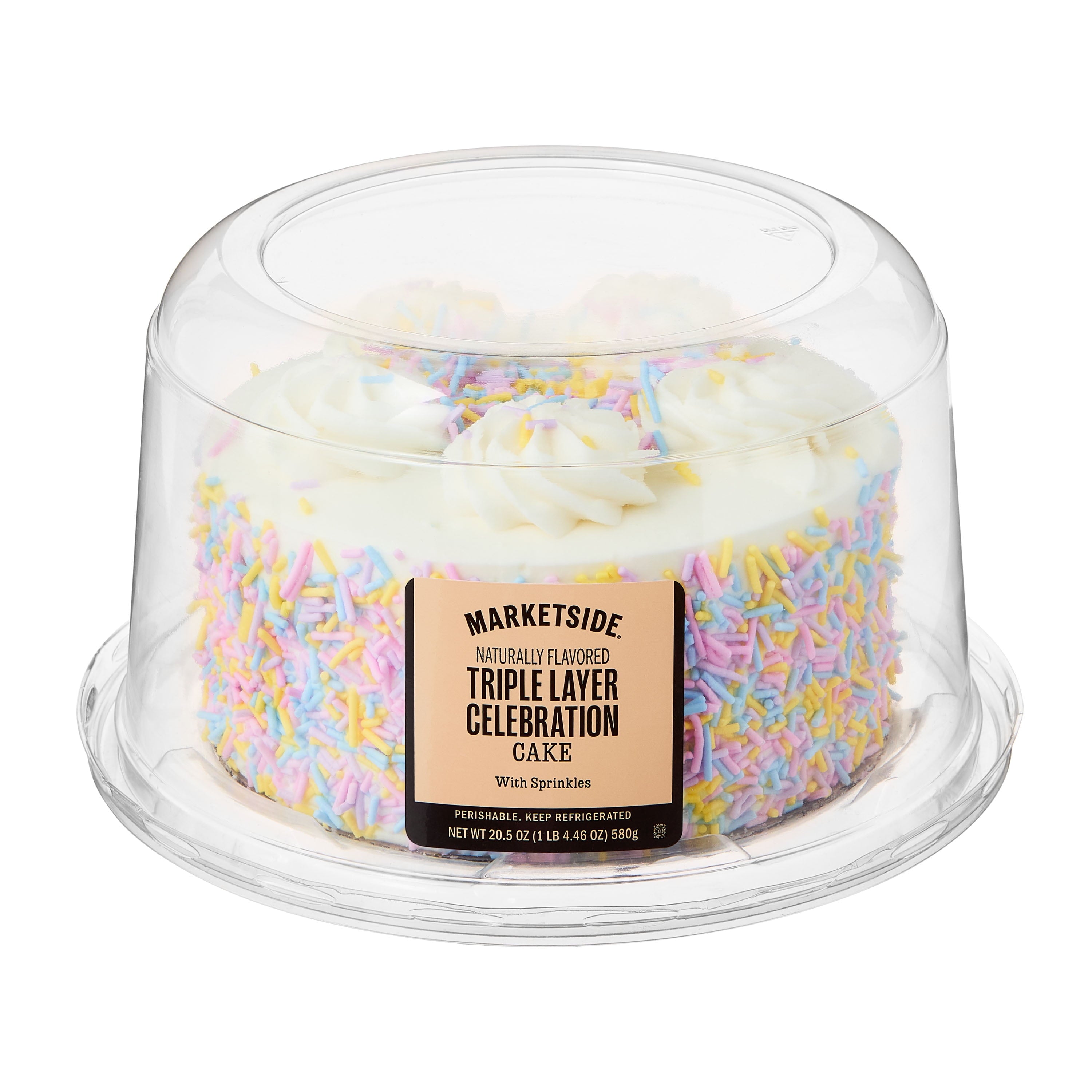 Triple Layer Celebration Cake with Sprinkles 20.5 Oz Marketside