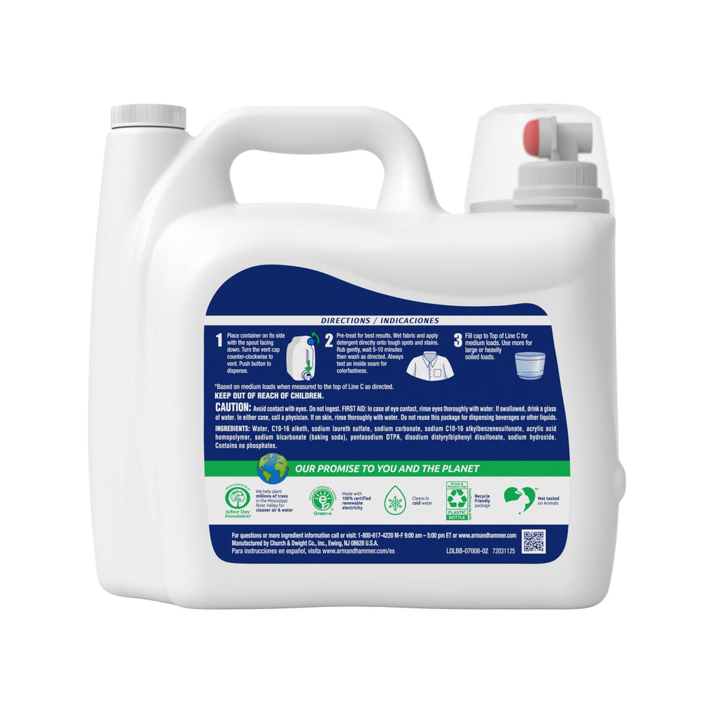 ARM & HAMMER Sensitive Skin Free & Clear Liquid Laundry Detergent 170 fl oz 170 Loads