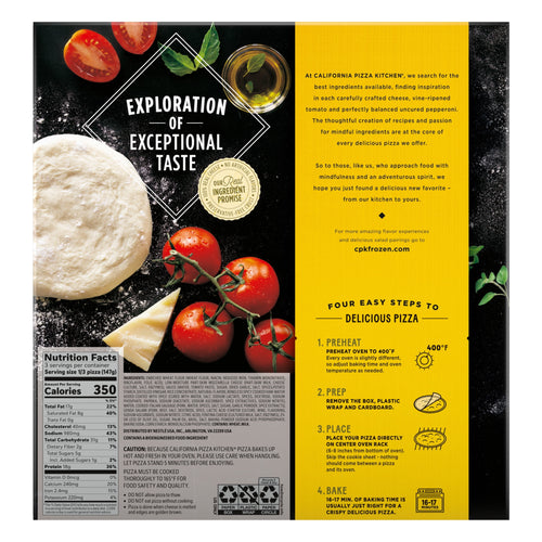 California Pizza Kitchen Sicilian Thin Crust Pizza Marinara Sauce Frozen 15.5 Oz