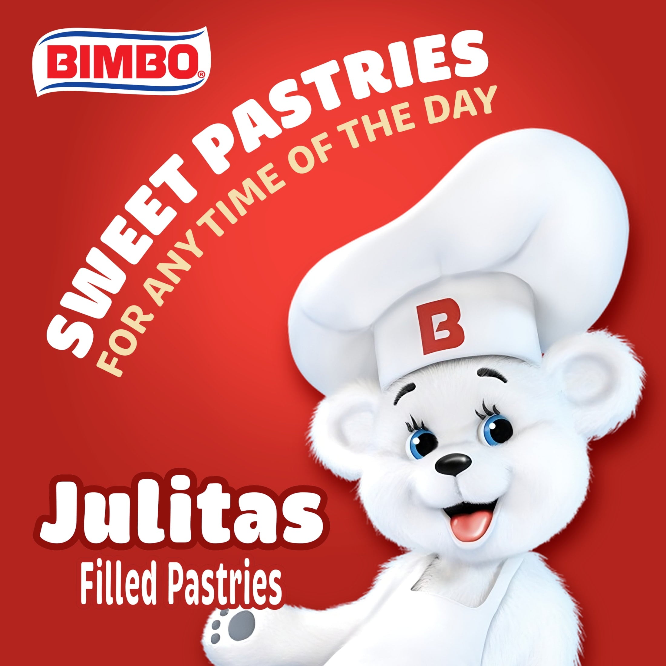 Julitas Milk Caramel Filled Pastries 11.28 Oz 8 Count Bimbo