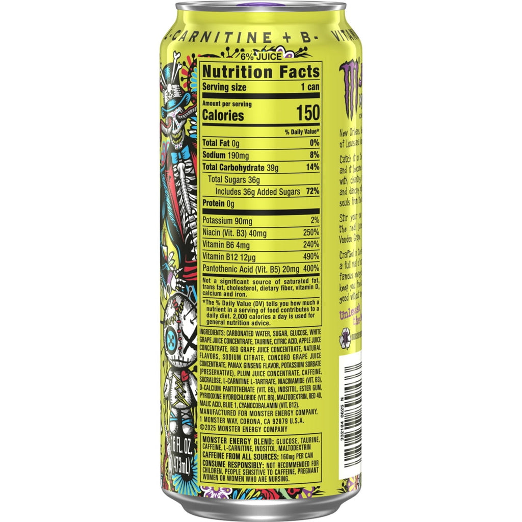 Monster Energy Juice Monster Voodoo Grape Juice Energy Drink 16 fl oz Single Can