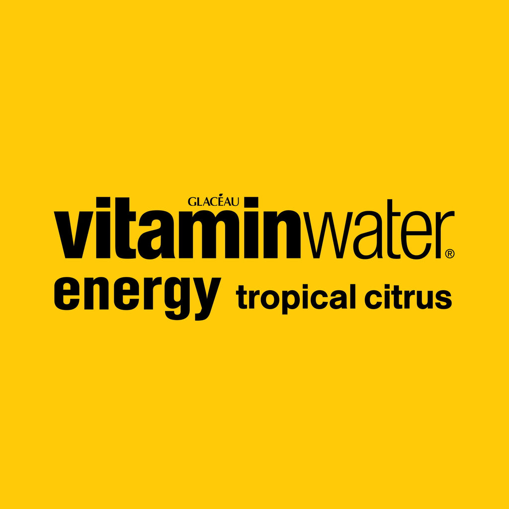 vitaminwater Energy Tropical Citrus Flavored Water Beverage 16.9 fl oz Plastic Bottles 6 Pack