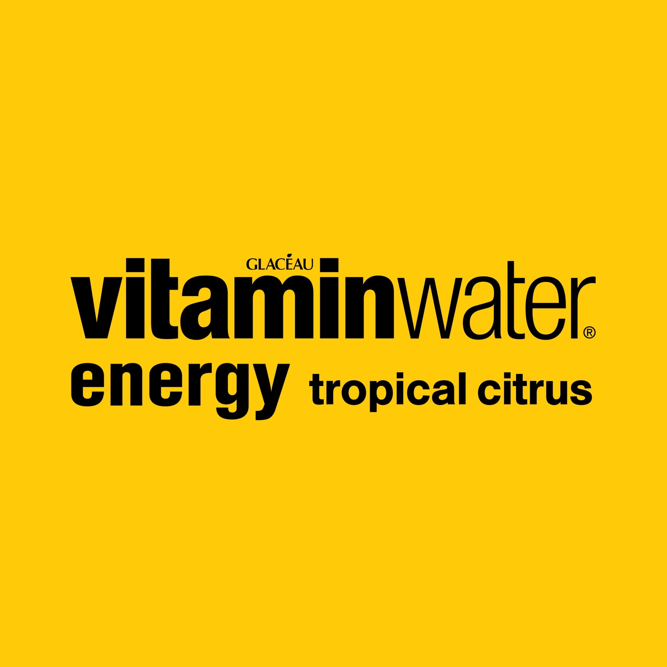 vitaminwater Energy Tropical Citrus Flavored Water Beverage 16.9 fl oz Plastic Bottles 6 Pack