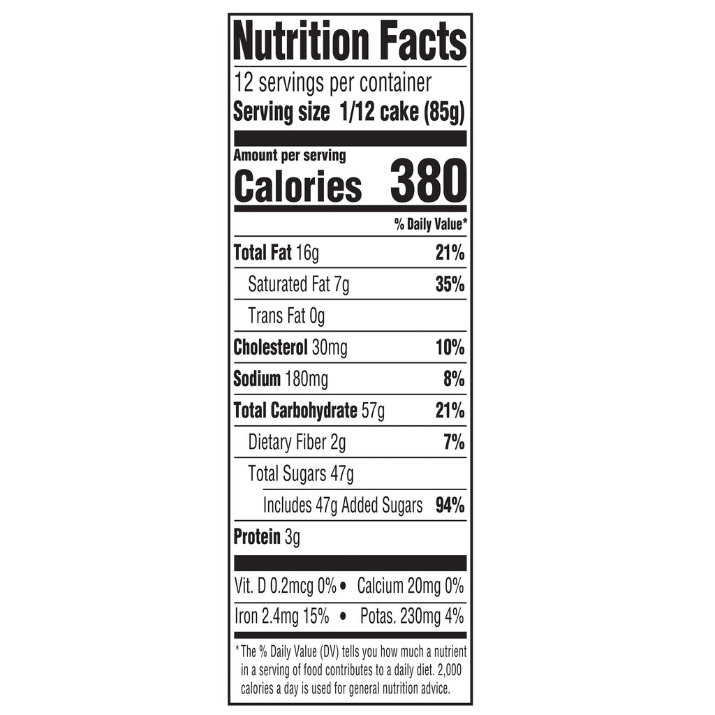 Chocolate Double Layer Cake 36 Oz 1 Count Freshness Guaranteed