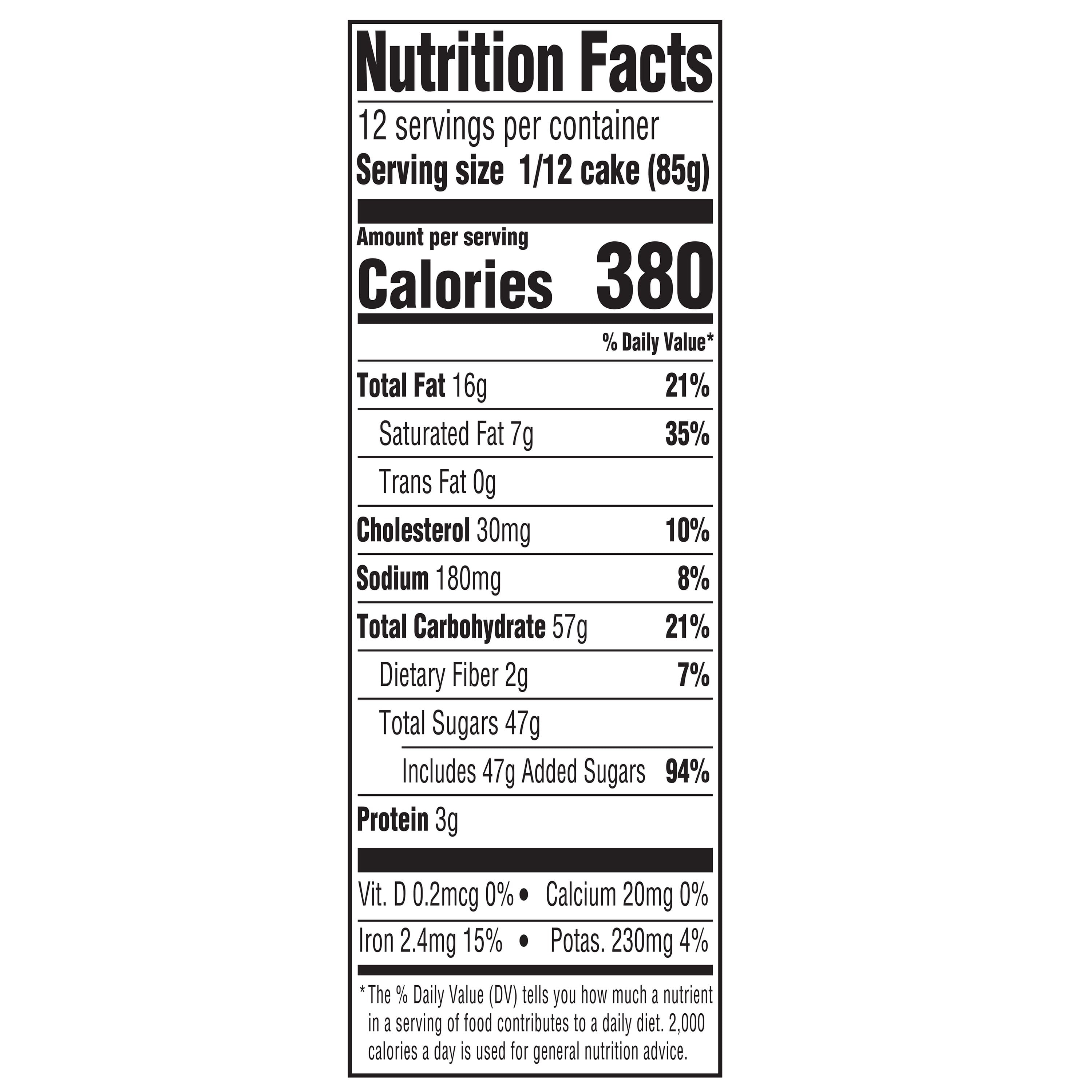 Chocolate Double Layer Cake 36 Oz 1 Count Freshness Guaranteed