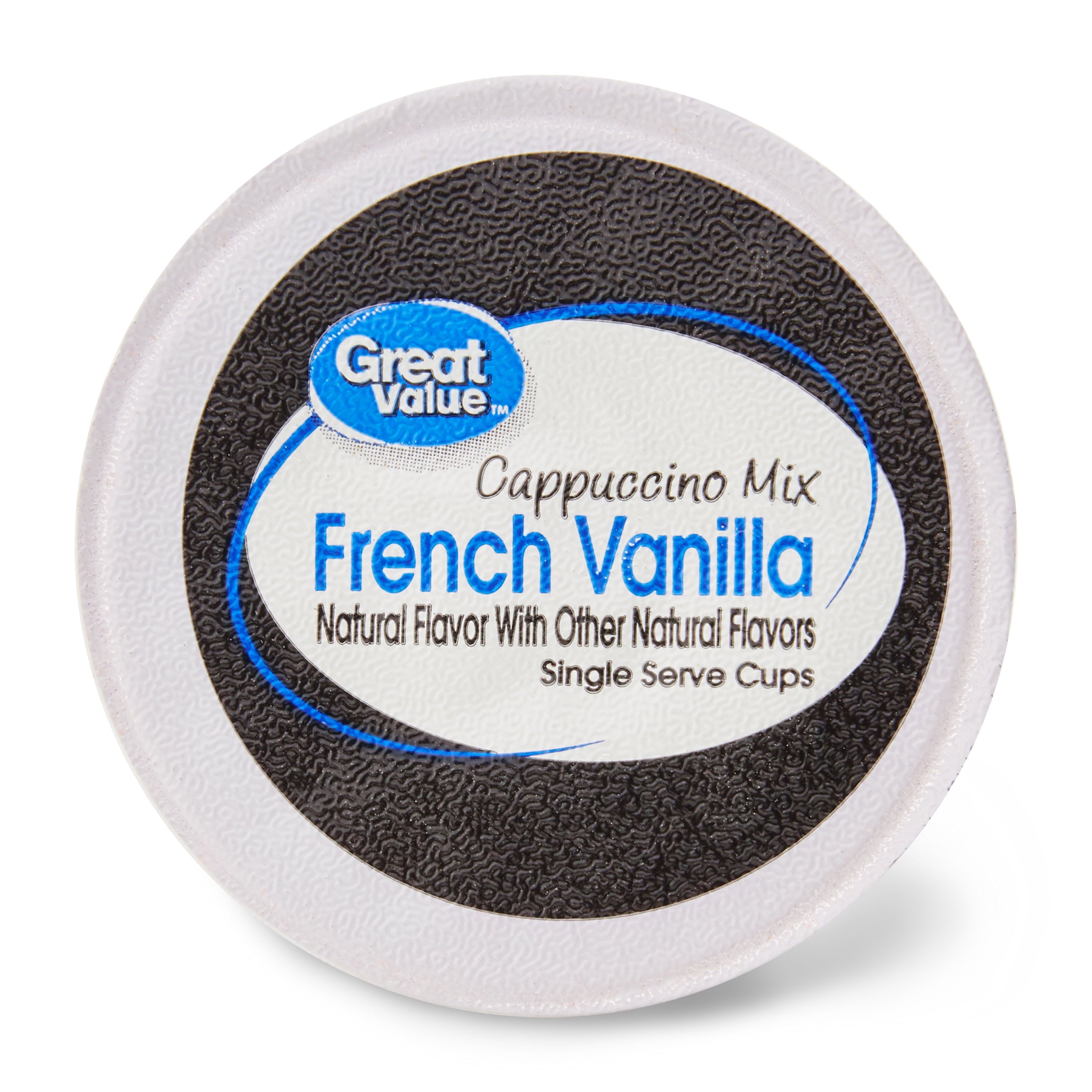 Great Value French Vanilla Cappuccino Mix Medium Roast Coffee Pods 12 Count