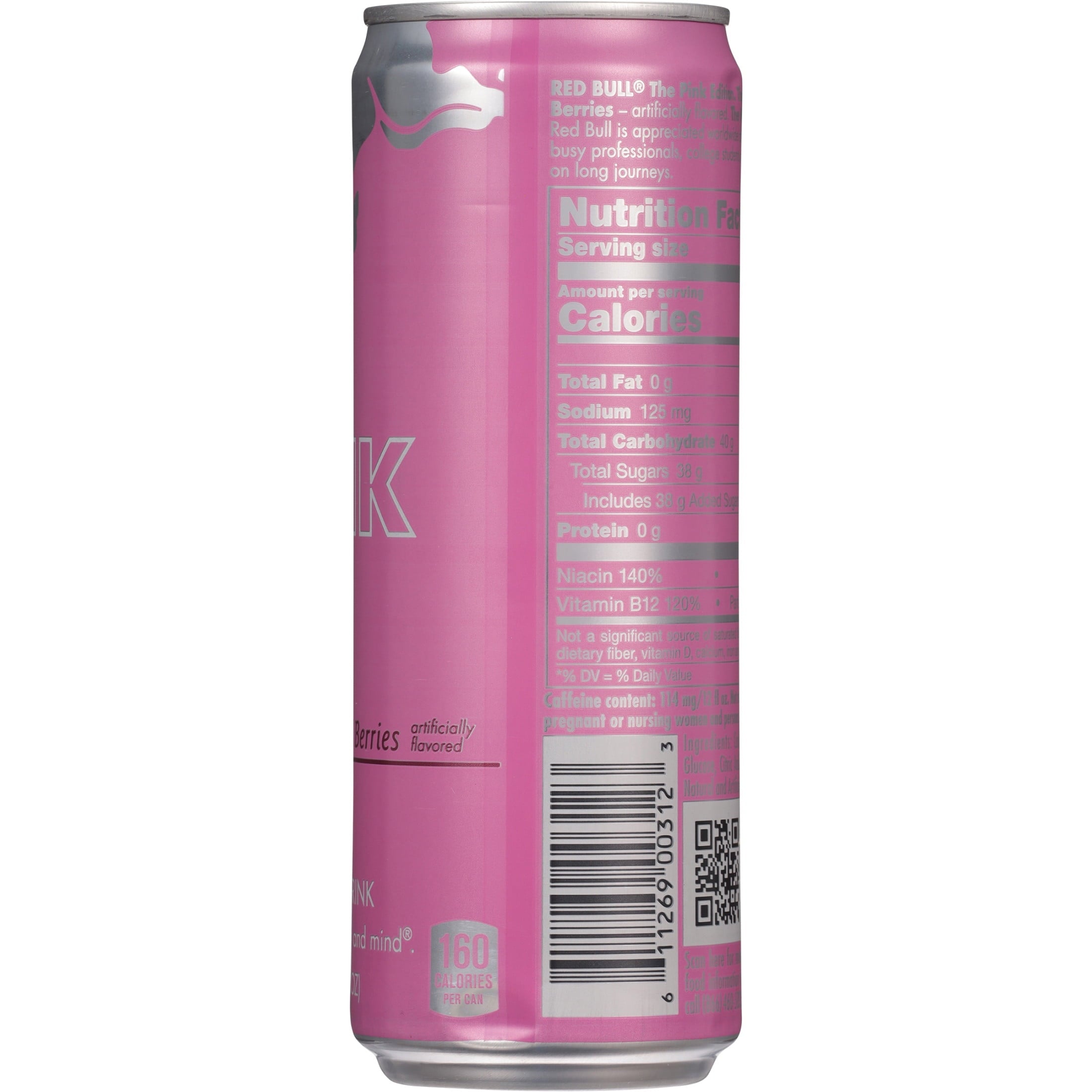 Red Bull Pink Edition Wild Berries Energy Drink 12 fl oz Single Can