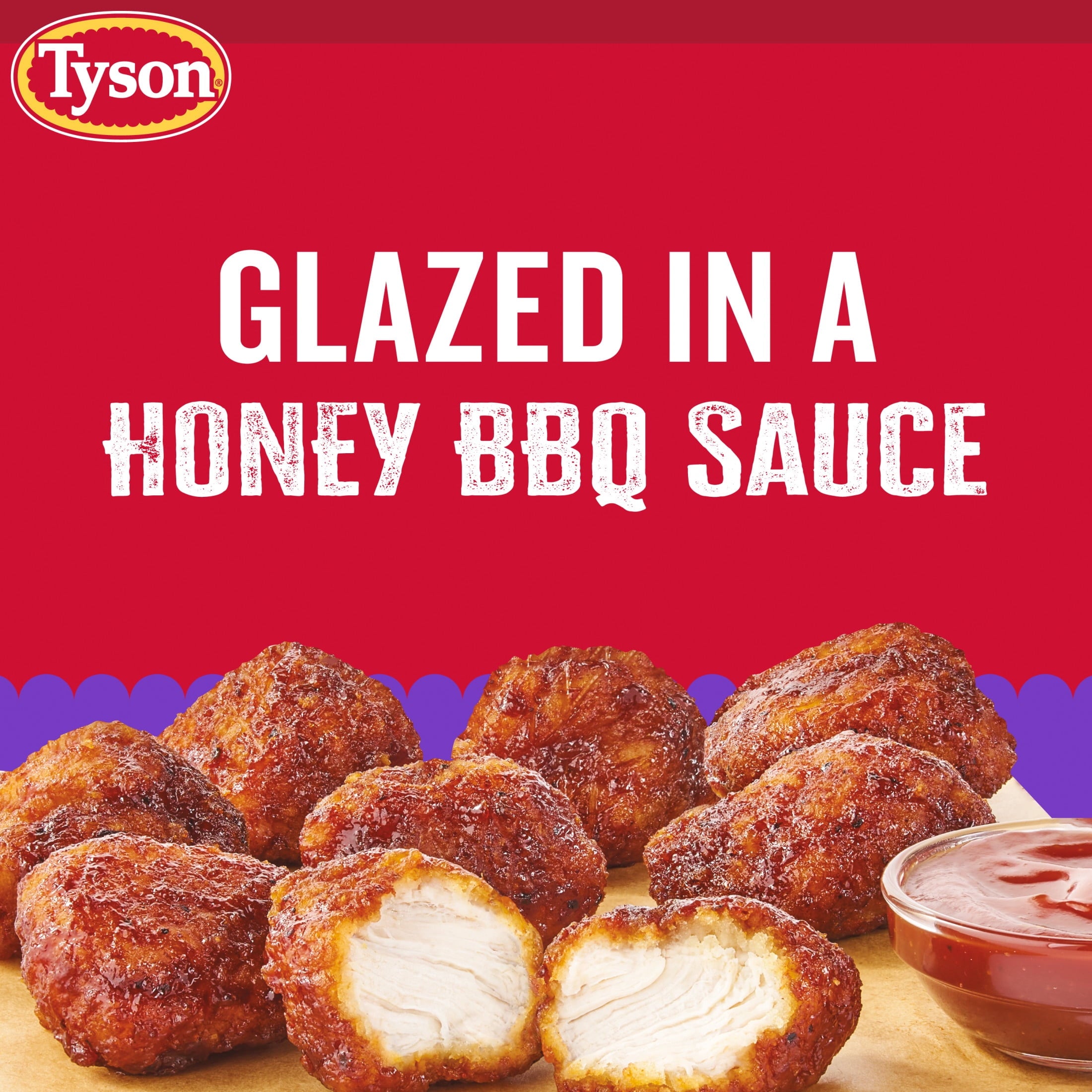 Tyson Any'tizers Honey BBQ Boneless Chicken Bites Frozen 24 Oz