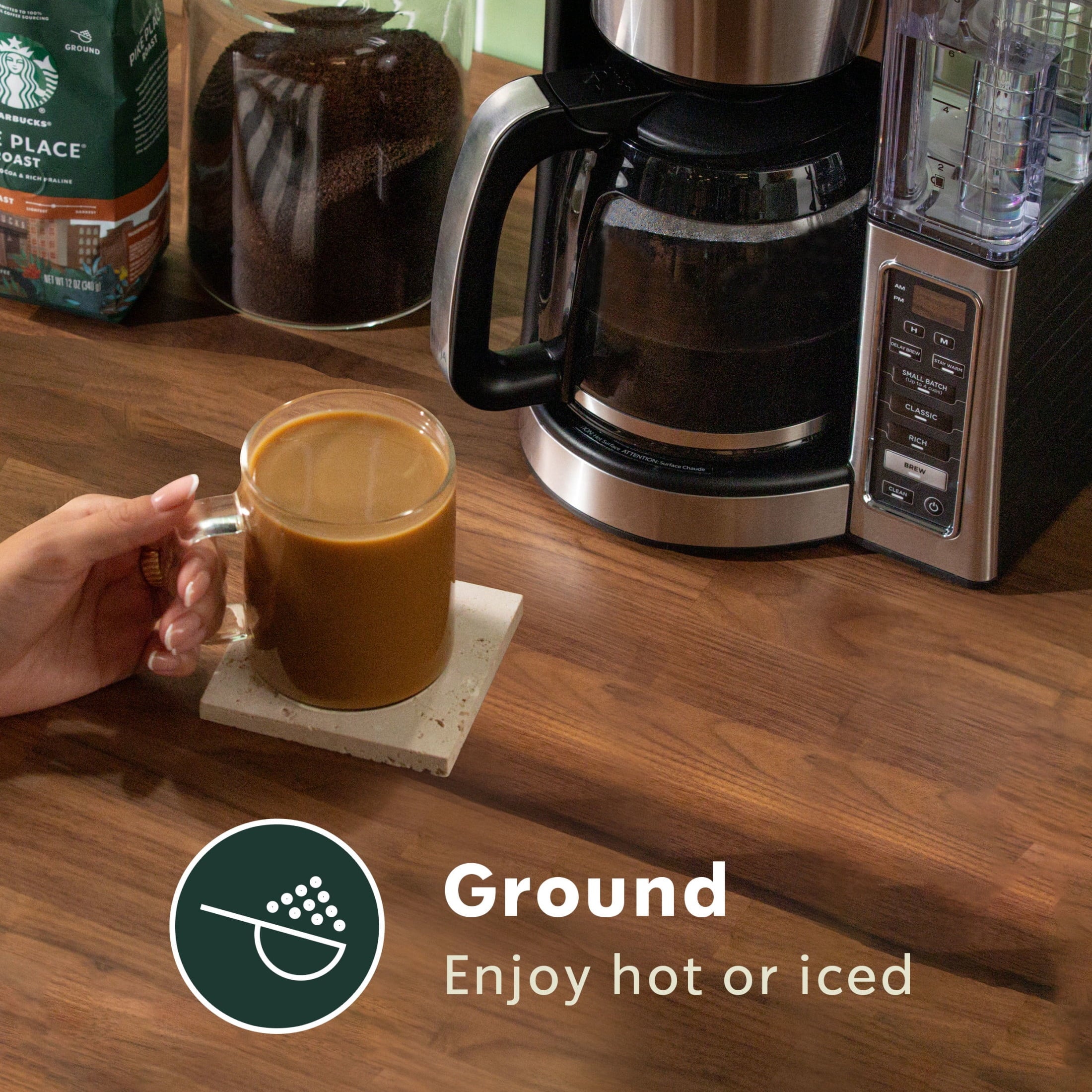 Starbucks Blonde Espresso Roast Naturally Caffeinated Light Ground Coffee 12 oz Bag