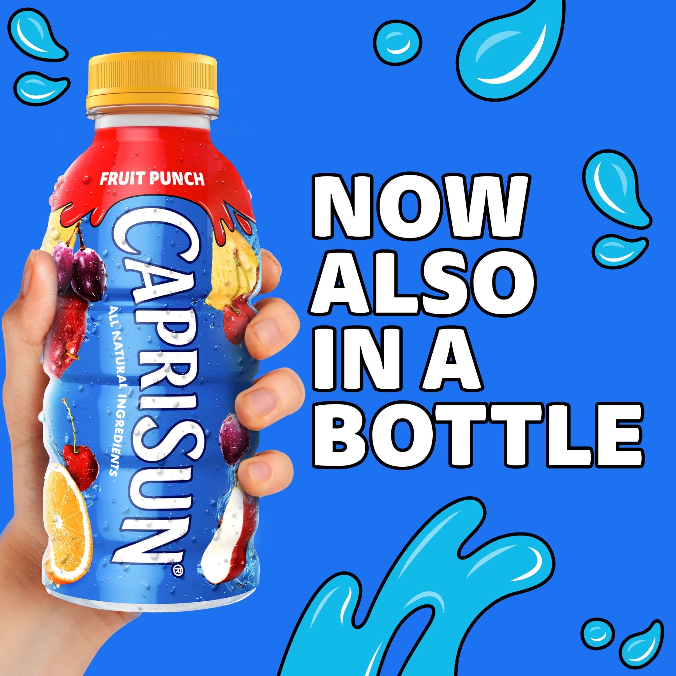 Capri Sun Fruit Punch Flavored Juice Drink Blend 12 fl oz Bottle