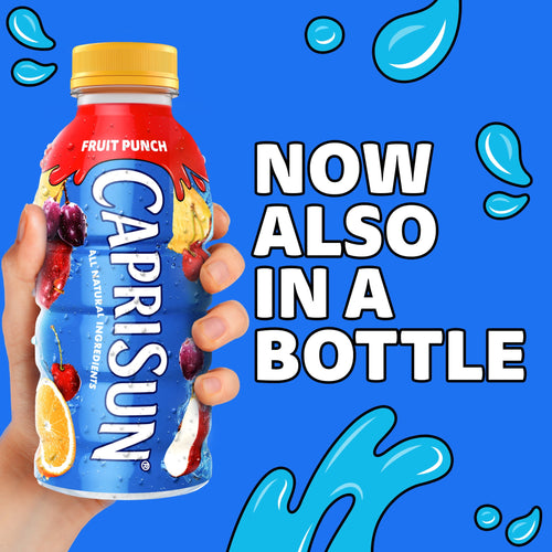 Capri Sun Fruit Punch Flavored Juice Drink Blend 12 fl oz Bottle