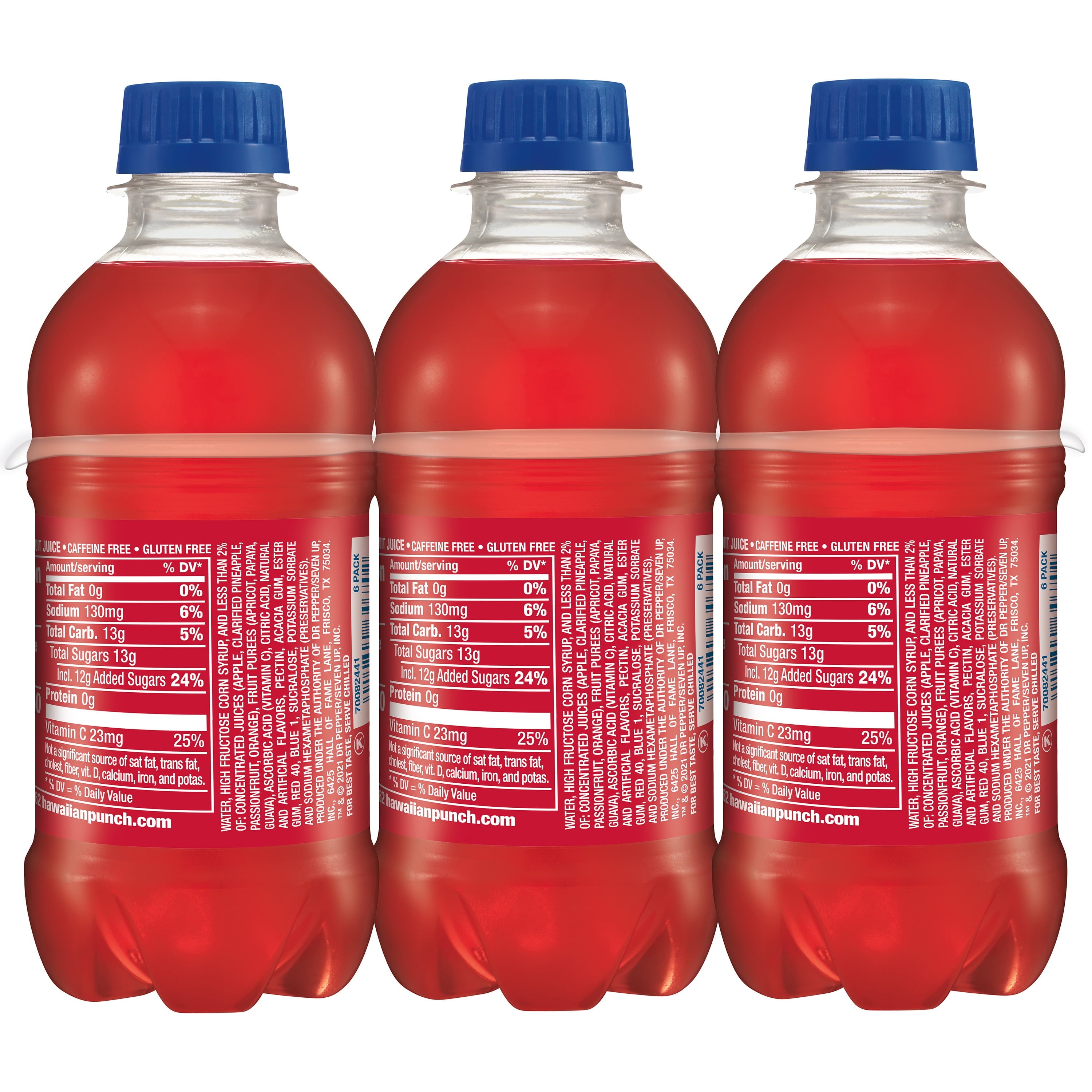 Hawaiian Punch Fruit Juicy Red Juice Drink 10 fl oz 6 Pack