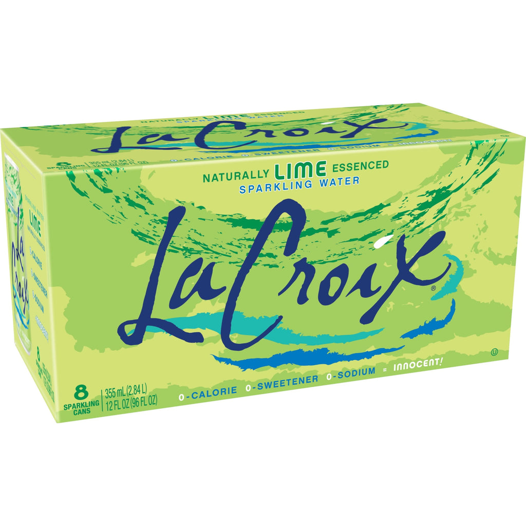 LaCroix Lime Sparkling Water 12 fl oz Cans 8 Pack