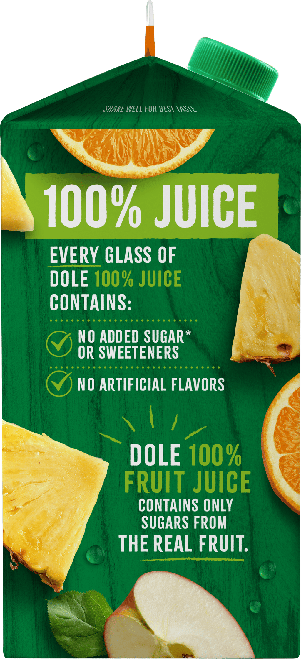Dole 100% Pineapple Orange Juice Pulp-Free Chilled 52 fl oz