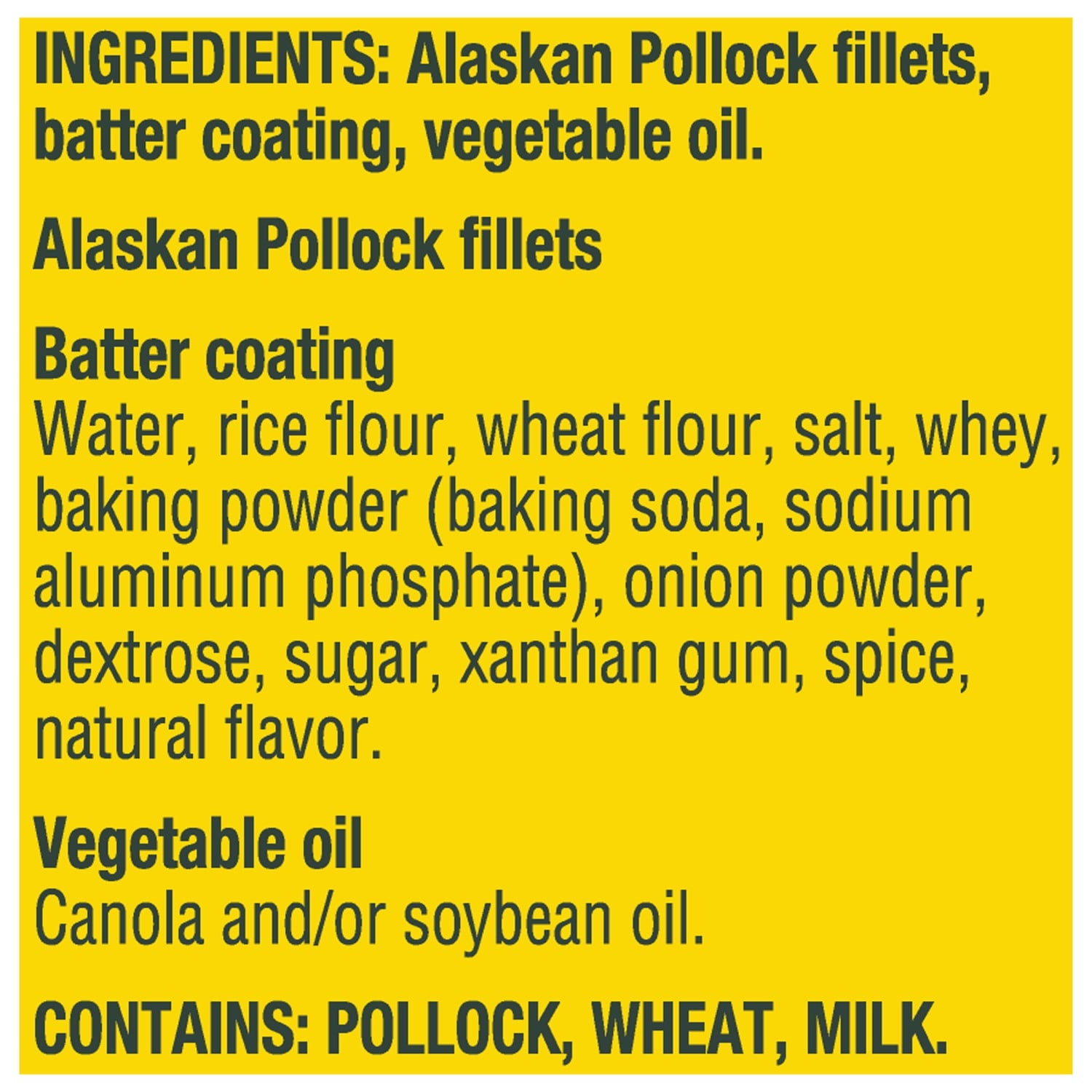 Gorton's Crispy Battered Wild Caught Alaskan Pollock Fillets Frozen 19 Oz 10 Count