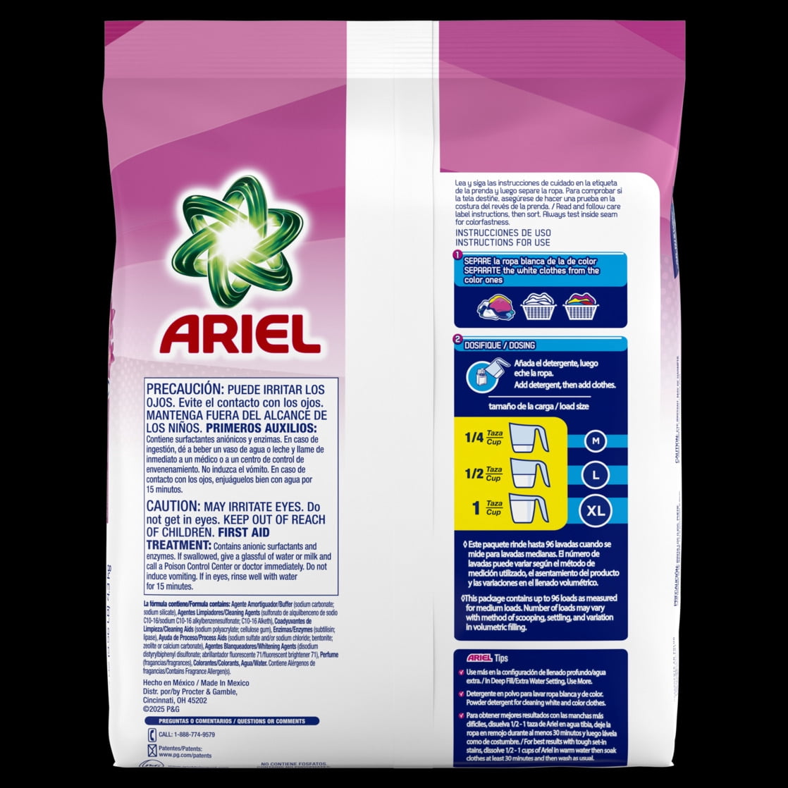 Ariel Powder Laundry Detergent Touch of Downy Freshness 153 oz 96 Loads