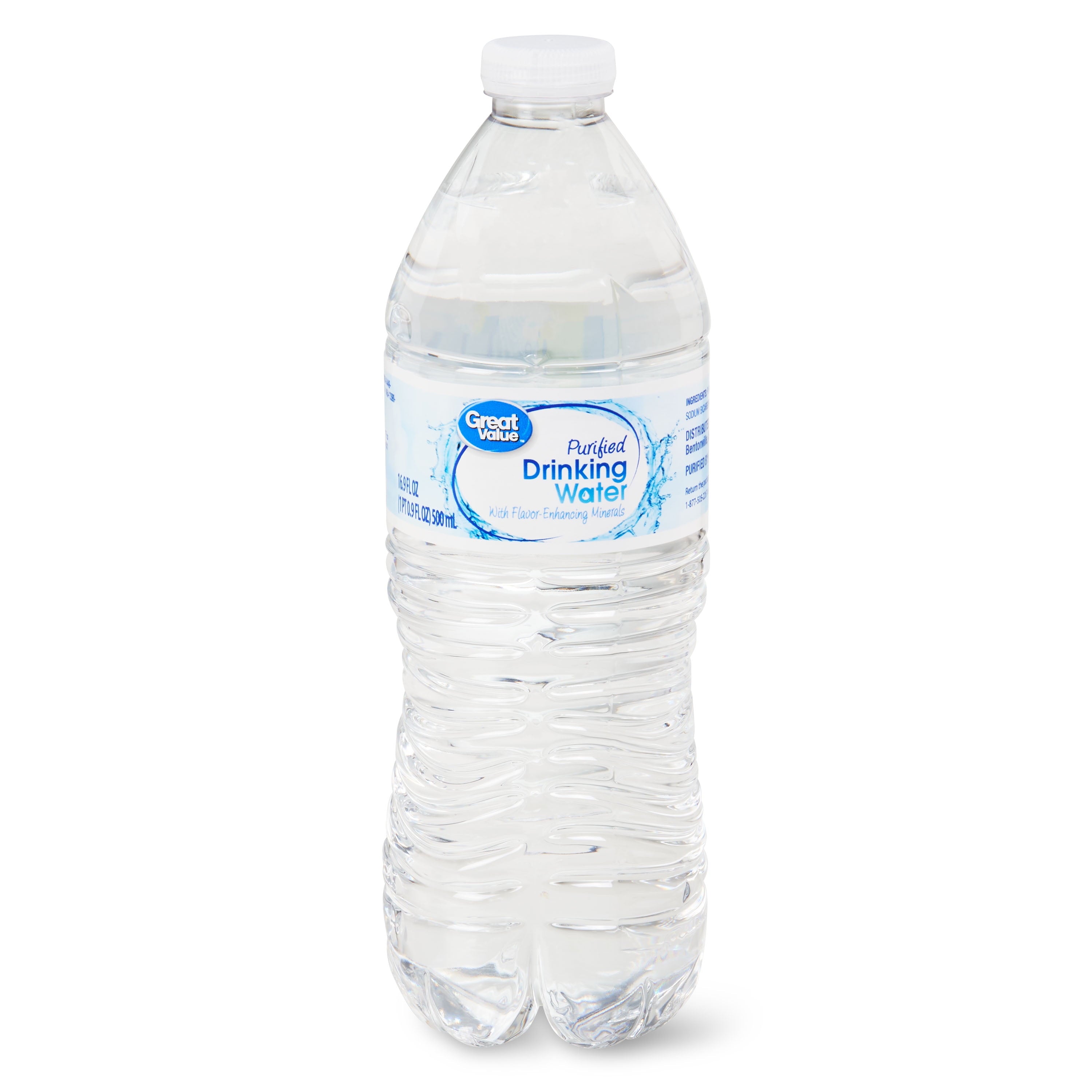 Great Value Purified Drinking Water 16.9 fl oz Bottles 24 Pack