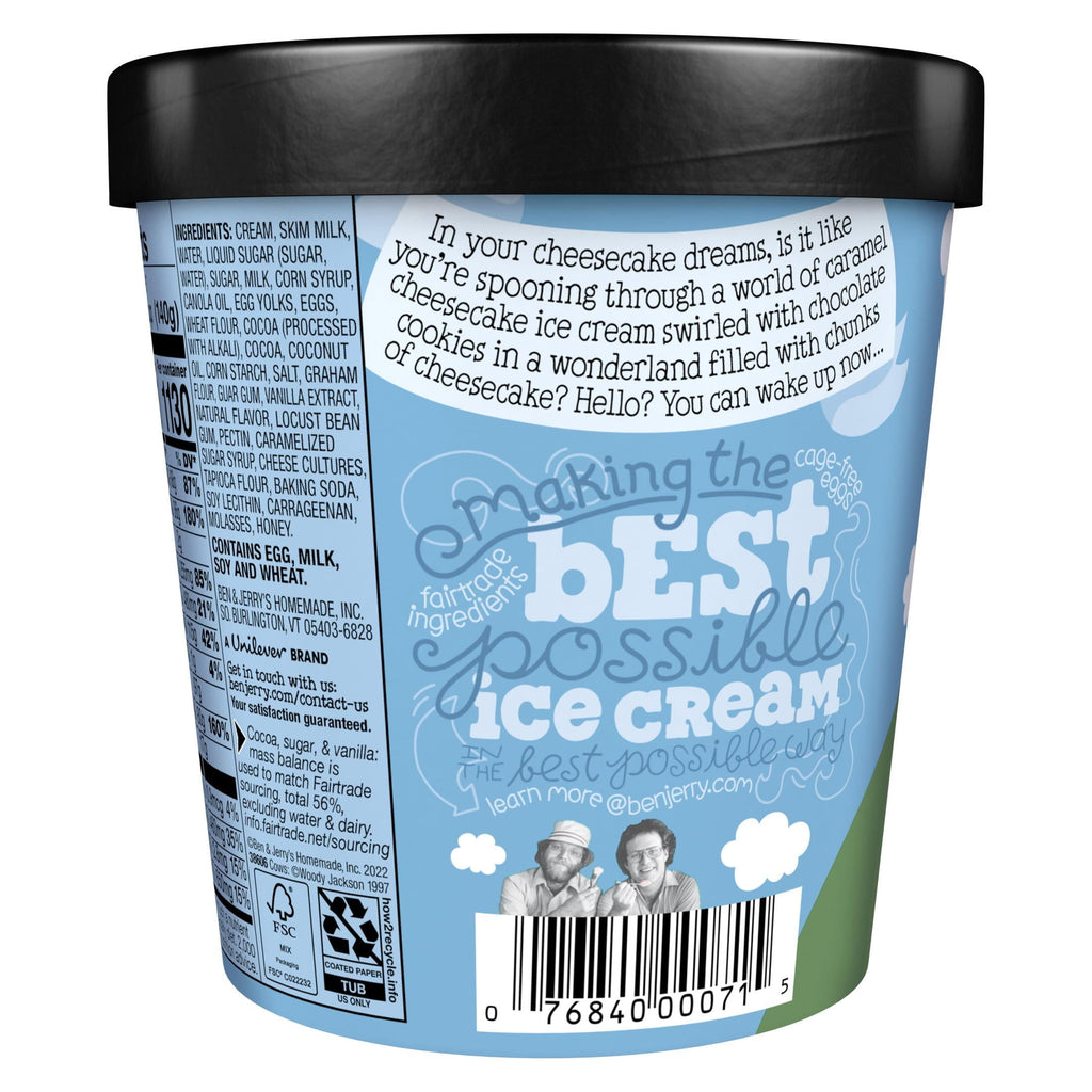 Ben & Jerry's Caramel Chocolate Cheesecake Ice Cream 1 Pint