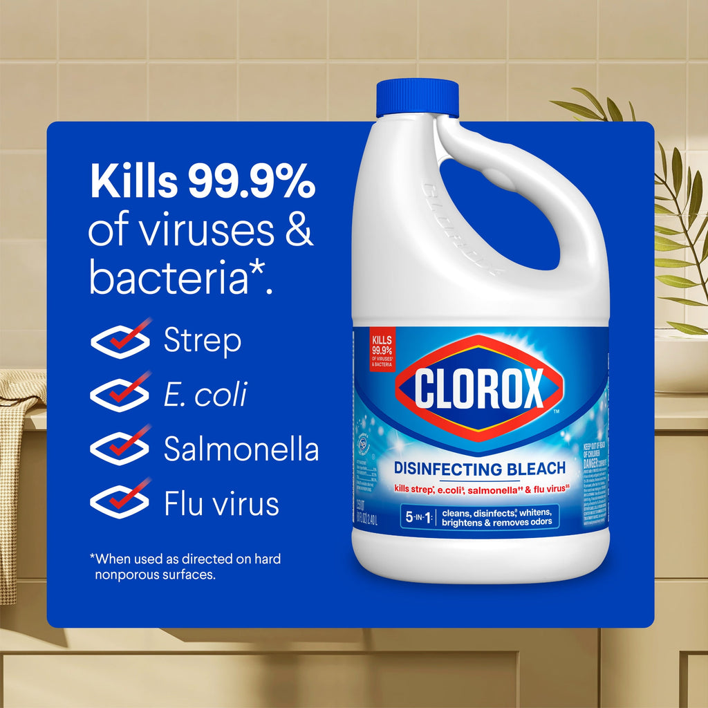 Clorox Disinfecting Liquid Bleach Cleaner Regular Scent 81 fl oz