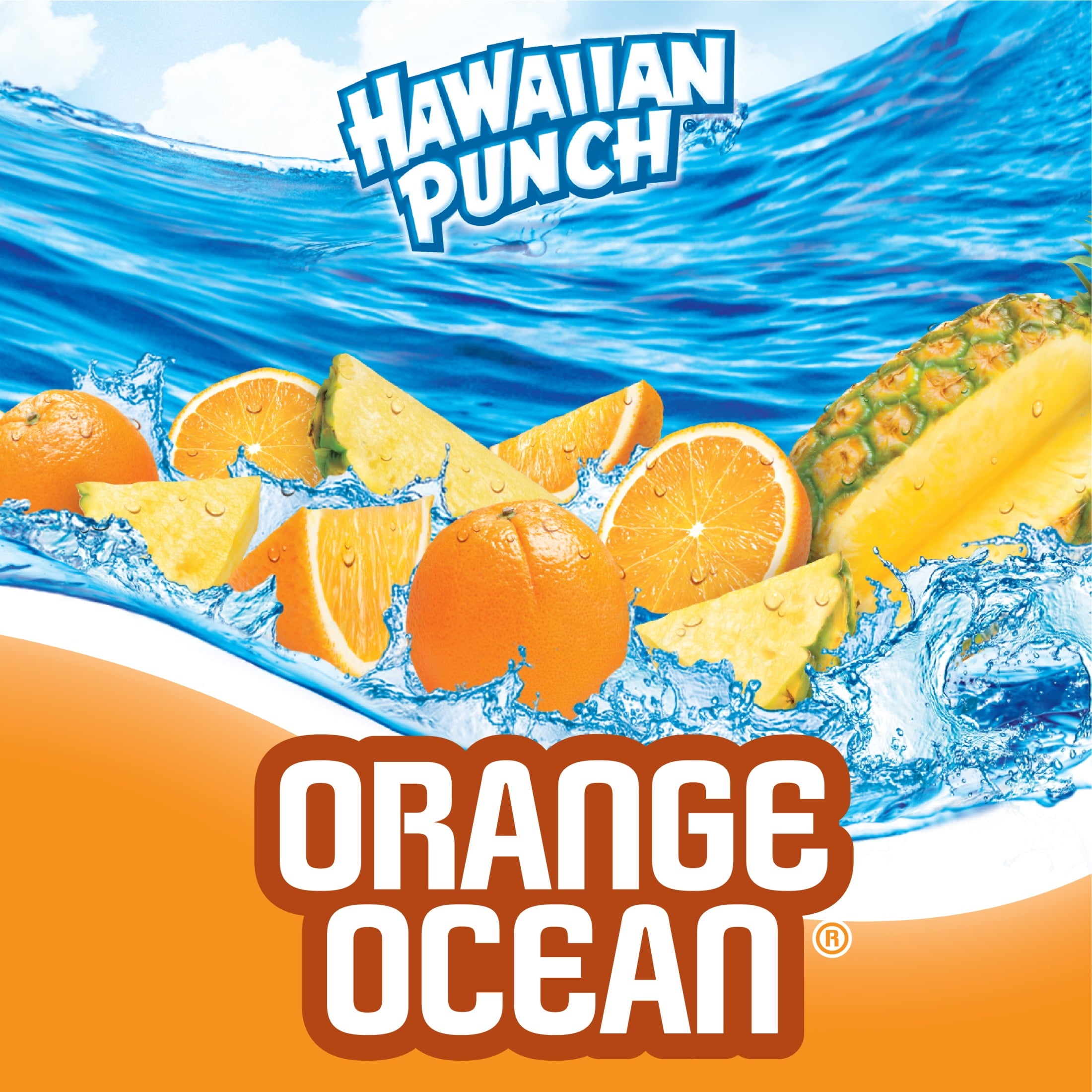 Hawaiian Punch Orange Ocean Fruit Juice Drink 1 gal Bottle
