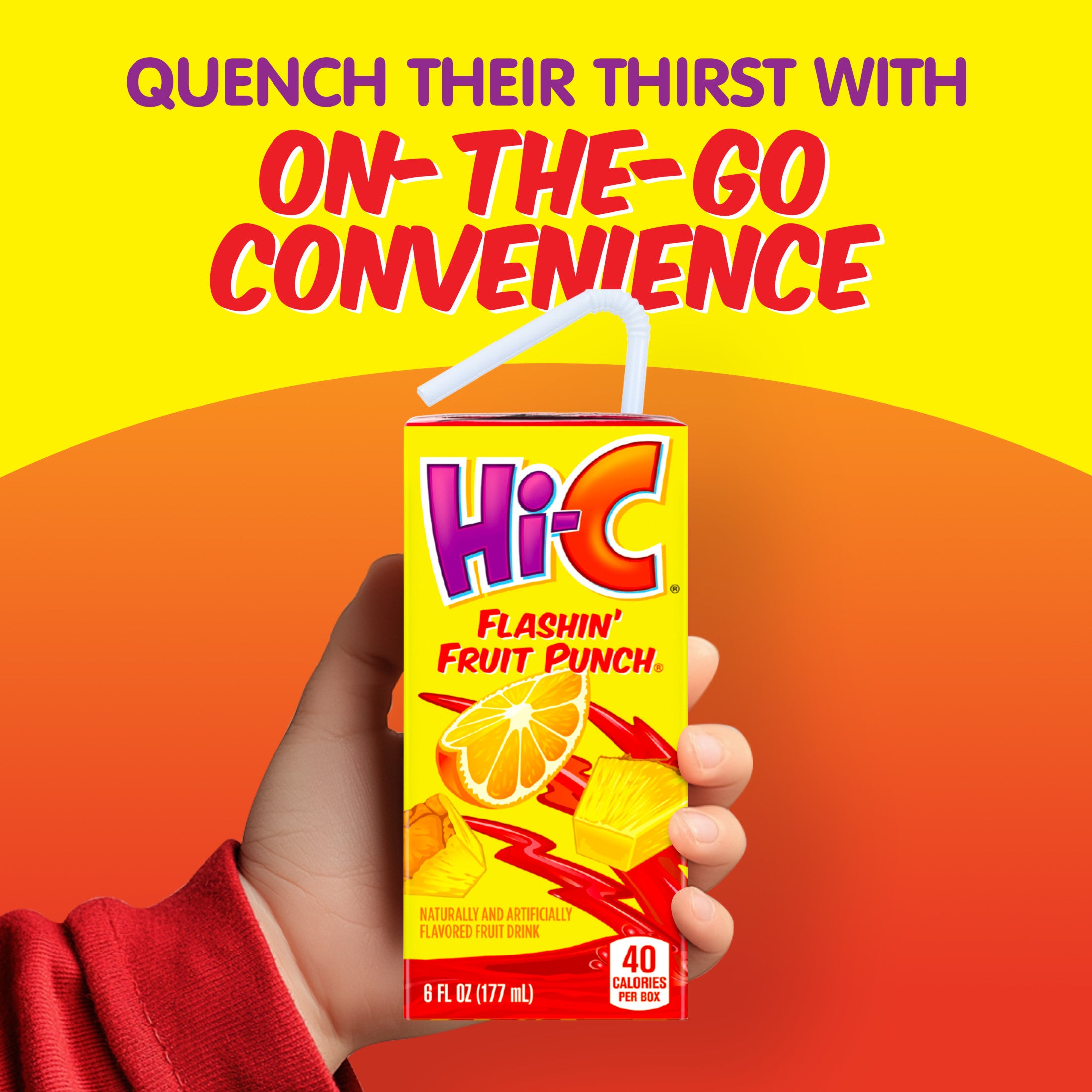 Hi-C Flashin' Fruit Punch Juice Drink 6 fl oz 8 Pack