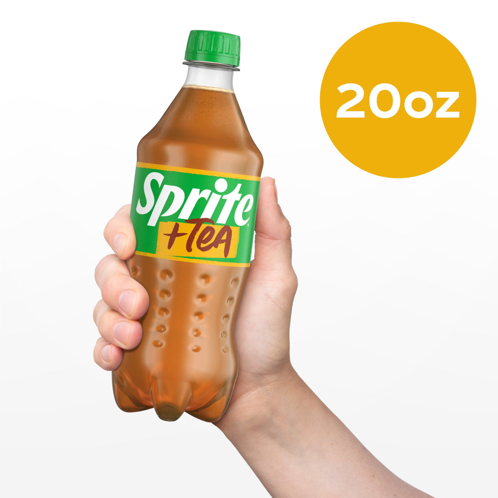 Sprite + Tea Lemon-Lime and Tea Flavored Soda 20 Fl Oz Bottle
