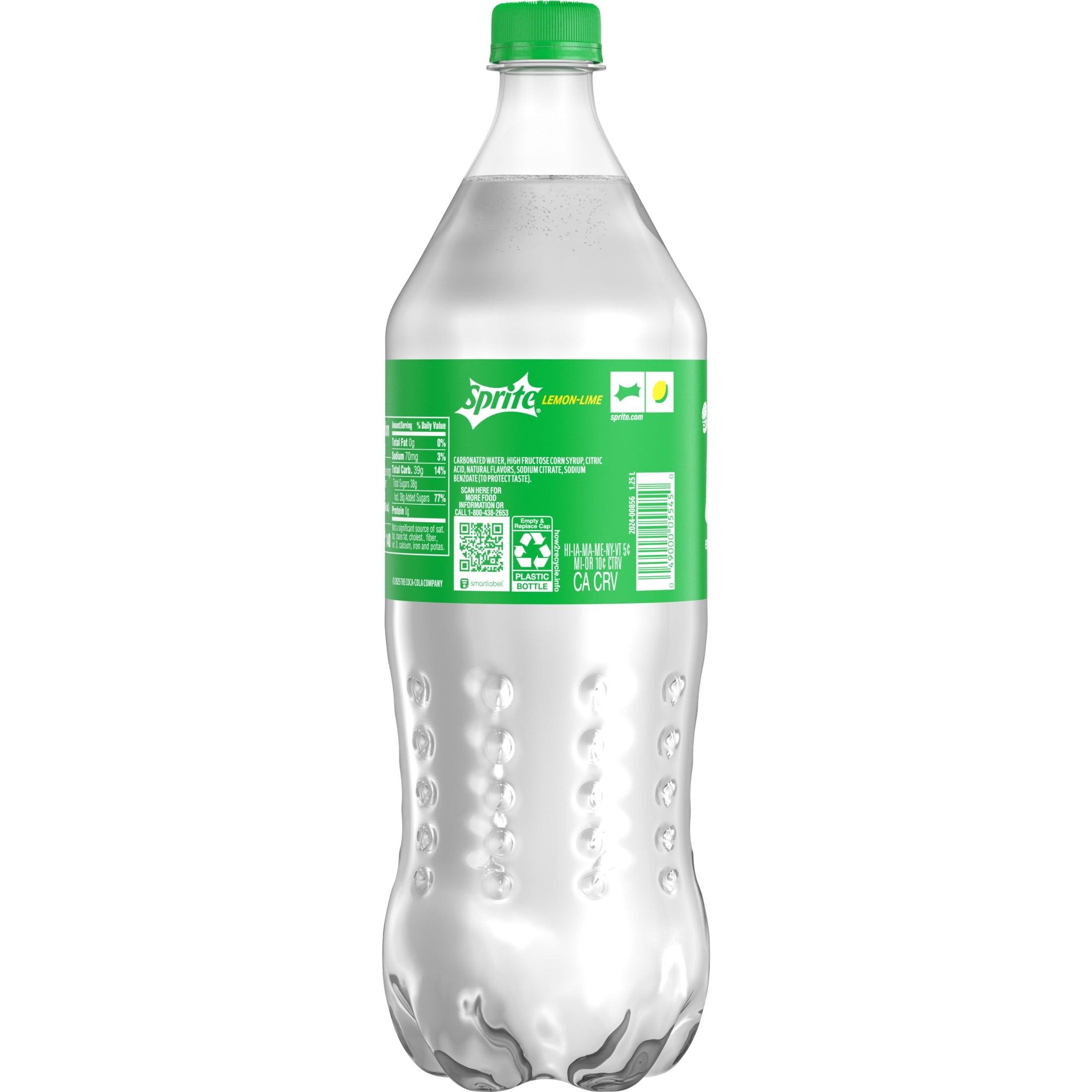 Sprite Lemon-Lime Caffeine Free Soda Pop Bottle 1.25 Liters