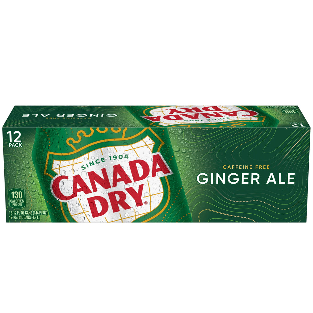 Canada Dry Caffeine Free Ginger Ale Soda Pop Cans 12 Fl Oz 12 Pack